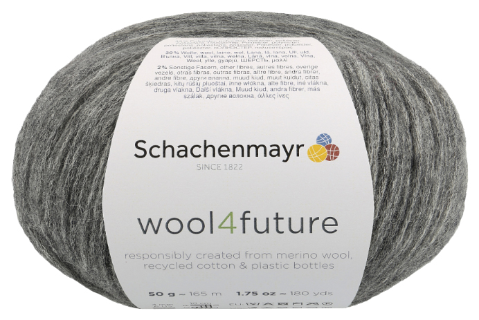 

Пряжа Schachenmayr 9807594 wool4future (00098, anthracite), Серый, wool4future