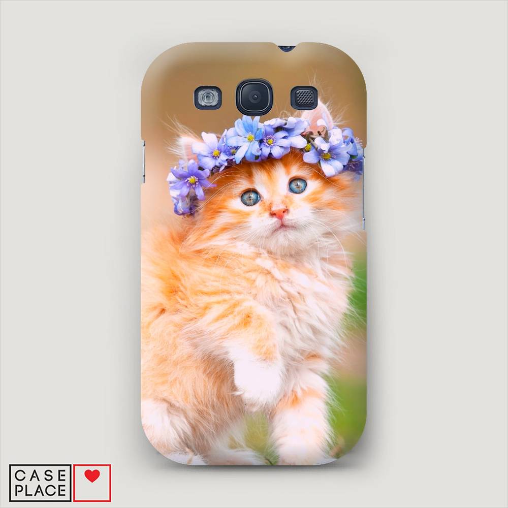 

Чехол Awog "Рыжий кот в венке" для Samsung Galaxy S3, 23720-1