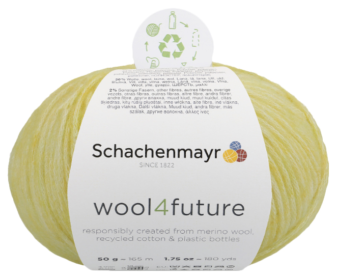 

Пряжа Schachenmayr 9807594 wool4future (00020, pale yellow), Желтый, wool4future