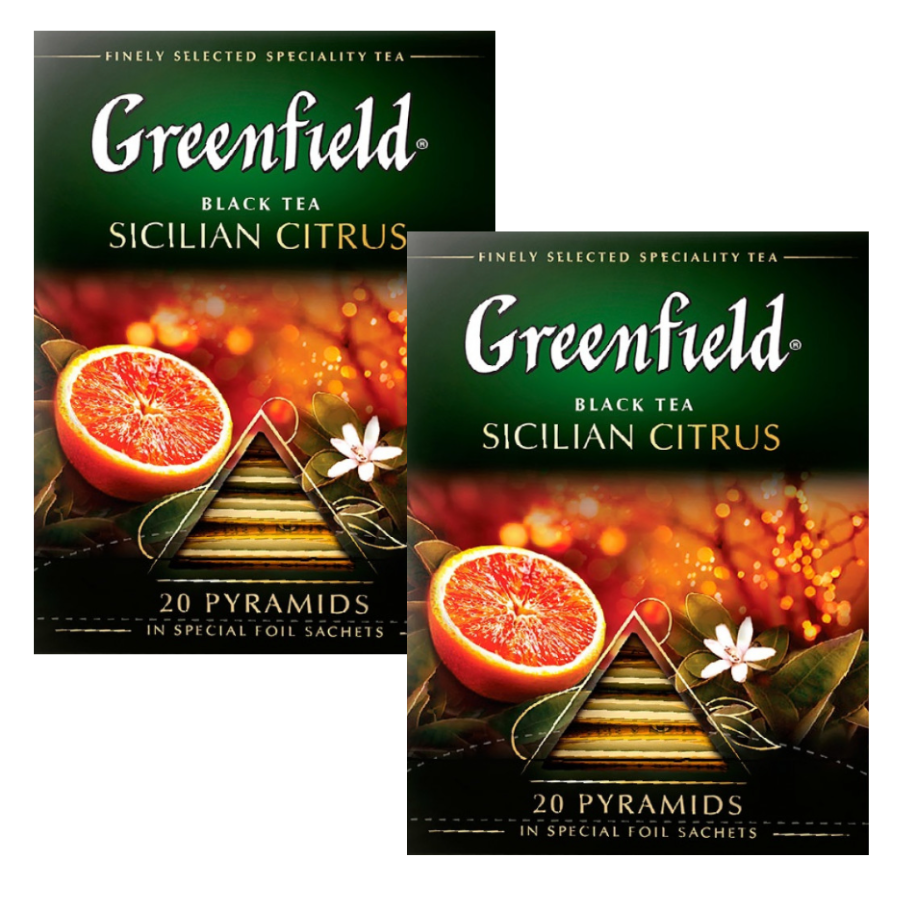 

Чай черный Greenfield Sicilian Citrus, 20 пирамидок х 2 шт