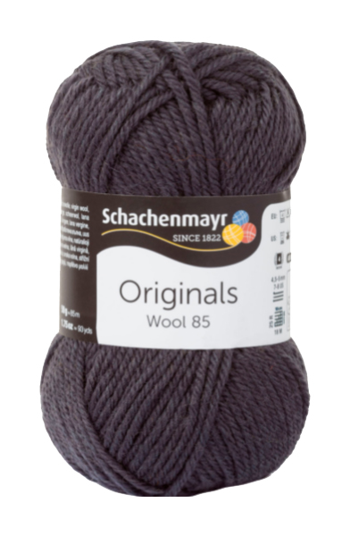 фото Пряжа schachenmayr 9807565 wool 85 originals (00298, anthrazit)