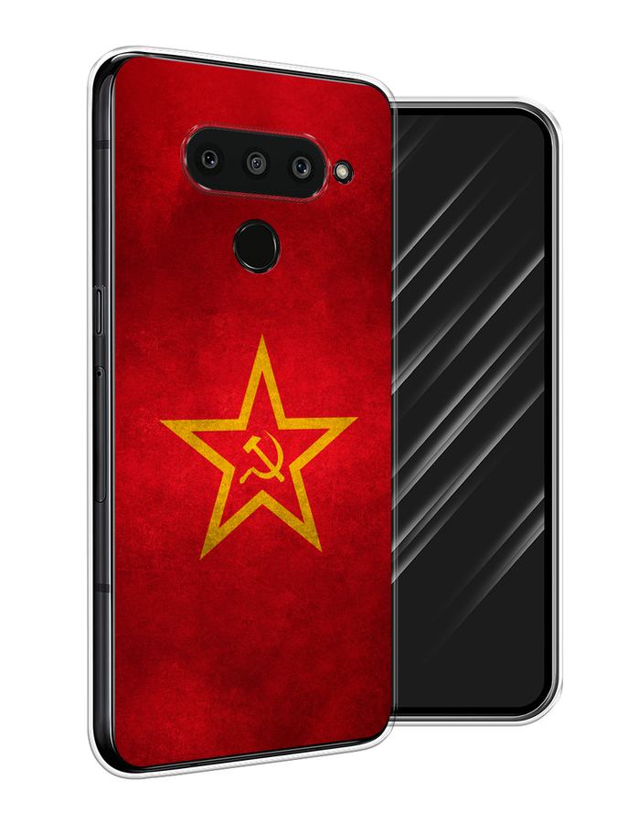 

Чехол Awog на LG V50 ThinQ "Красное знамя", Желтый;красный, 83850-10