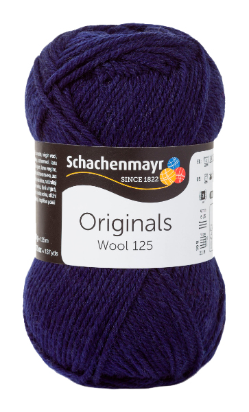 фото Пряжа schachenmayr 9807568 wool 125 originals (00150, marine)