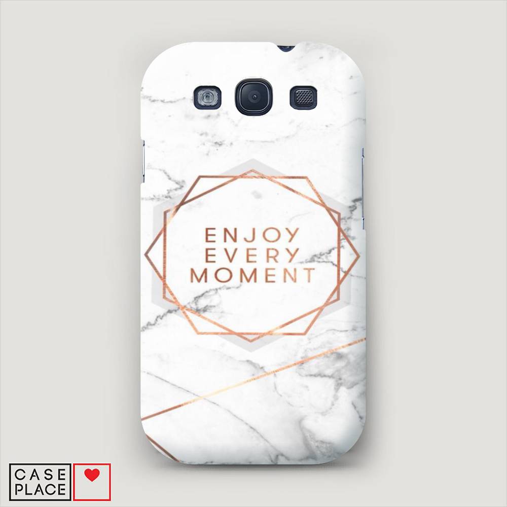 

Чехол Awog "Enjoy every moment мрамор" для Samsung Galaxy S3, 23720-5