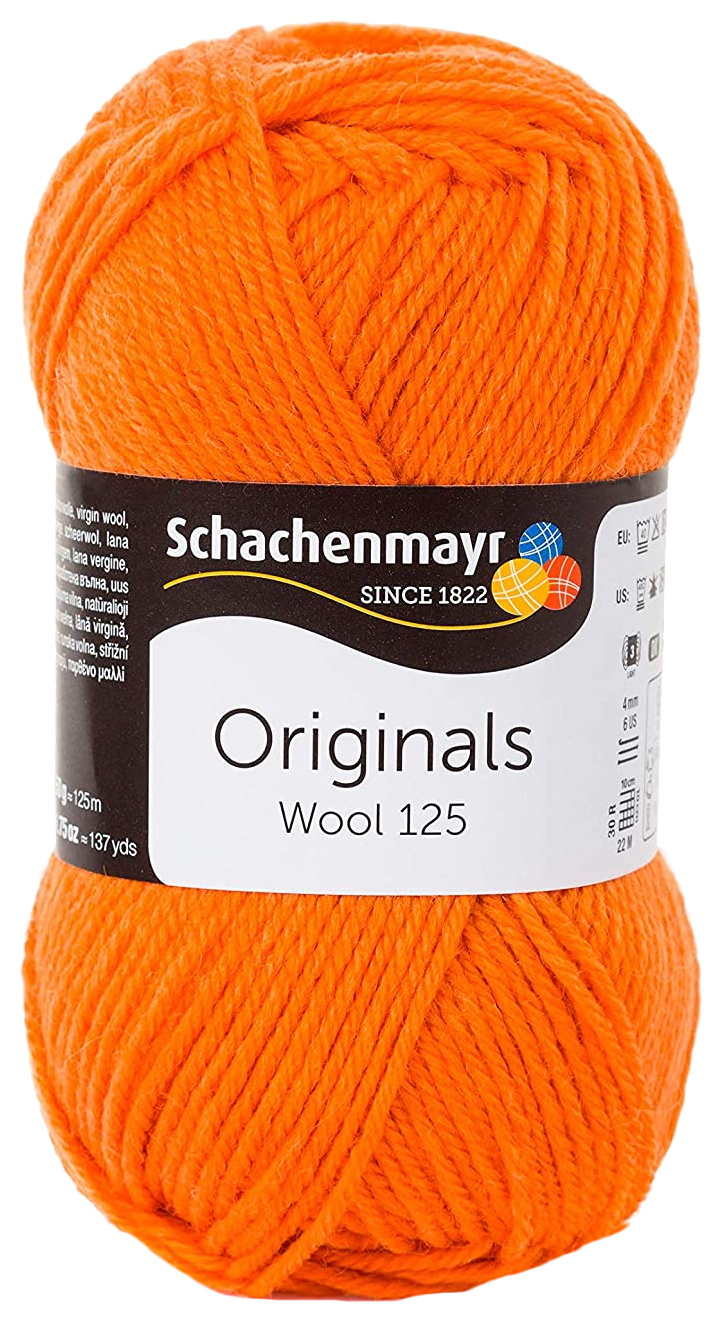 фото Пряжа schachenmayr 9807568 wool 125 originals (00125, orange)