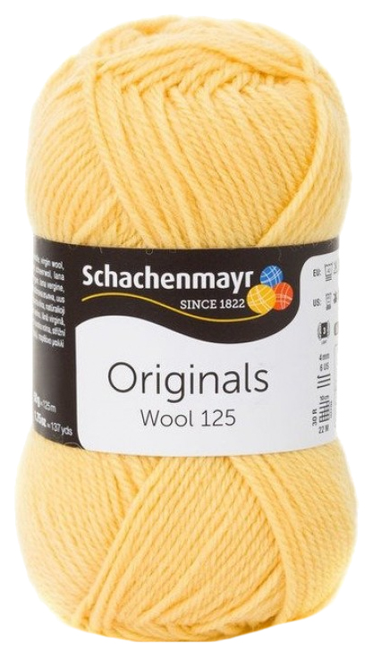 

Пряжа Schachenmayr 9807568 Wool 125 Originals (00120, sonne), Желтый, Wool 125