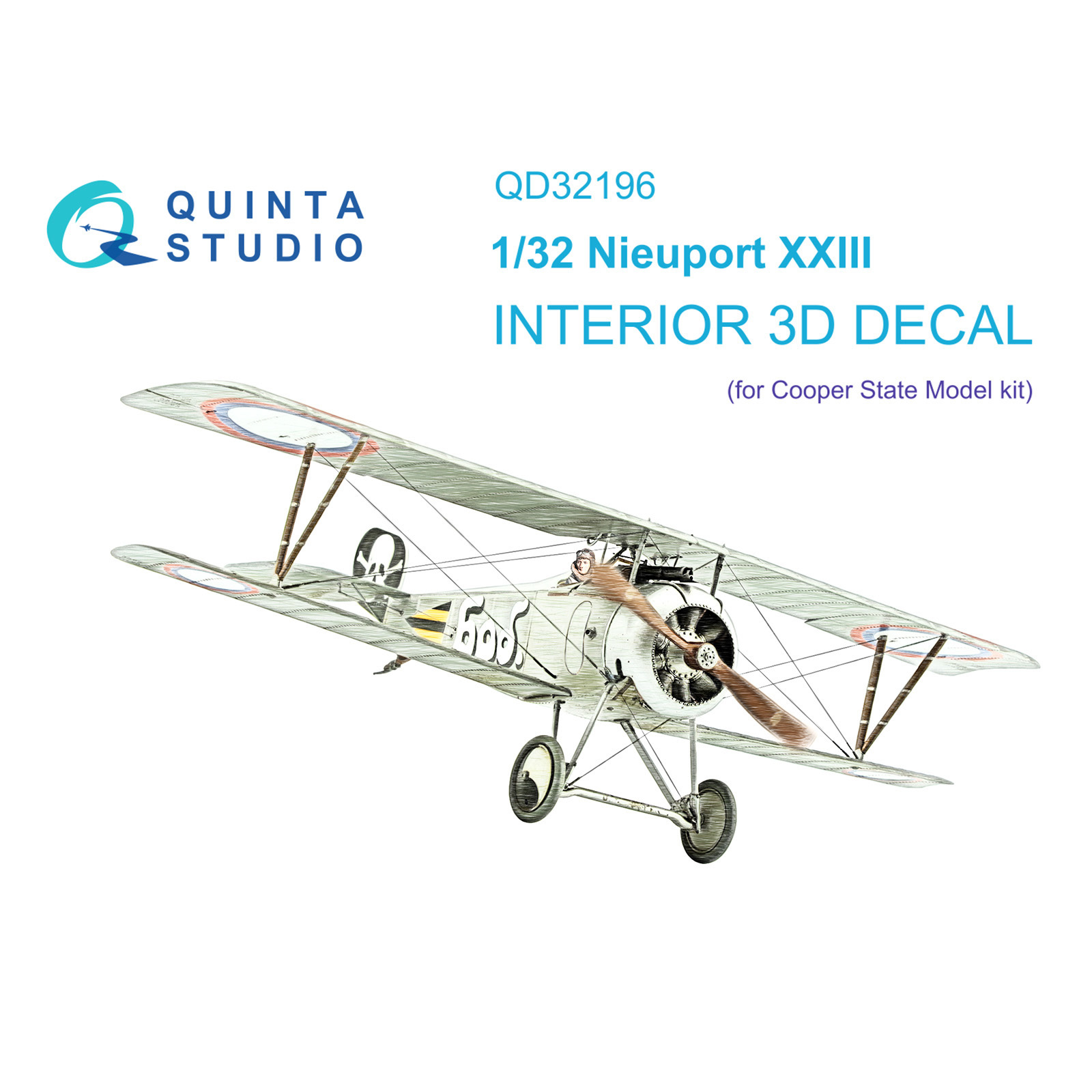 3D Декаль Quinta Studio интерьера кабины Nieuport XXIII от CSM QD32196