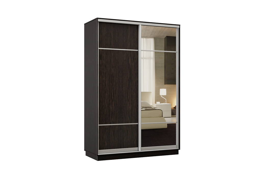 

Шкаф-купе двухдверный Аламак венге, Коричневый