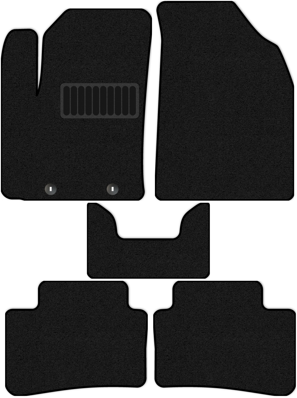 

Коврики Allmone "Standart" для Hyundai Creta II (SU2) 2020 - Н.В. черн 5 шт. Хендай Грета, 2456-S5YLT-F