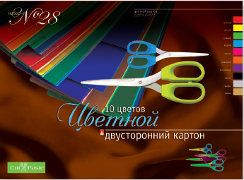 

Набор № 28 Цветной картон ДВУСТОРОННИЙ Ф.А3 10Л.10 ЦВ. ВИД-1, Разноцветный, 11-310-128