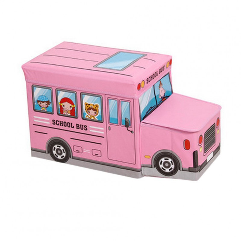 Ящик-пуф для игрушек Ningbo 546288 розовый 55 х 25 х 32 cv ящик для игрушек с крышкой