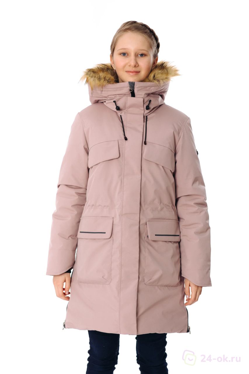 Пальто детское Yoot 7230, розовый, 128