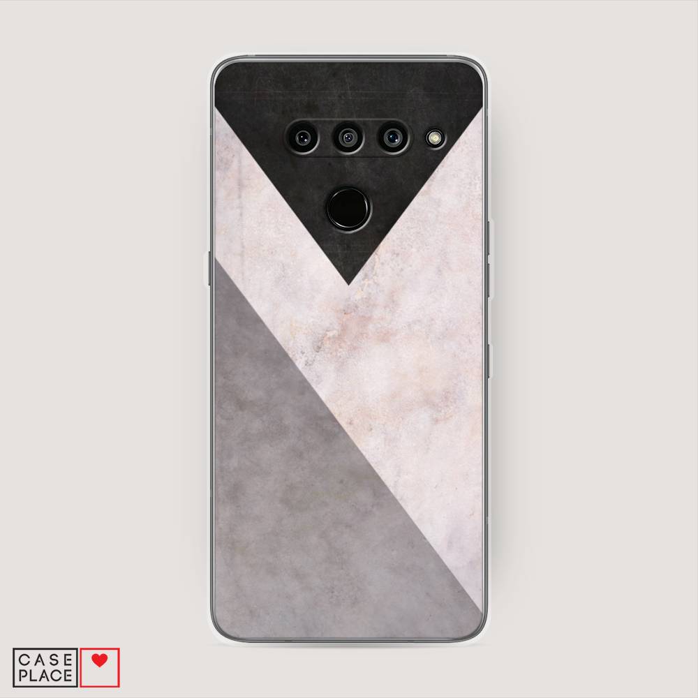 фото Чехол awog "геометричный мрамор" для lg v50 thinq