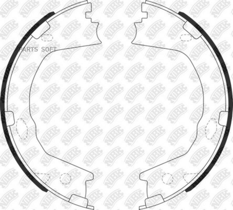 Тормозные колодки NiBK барабанные FN0716