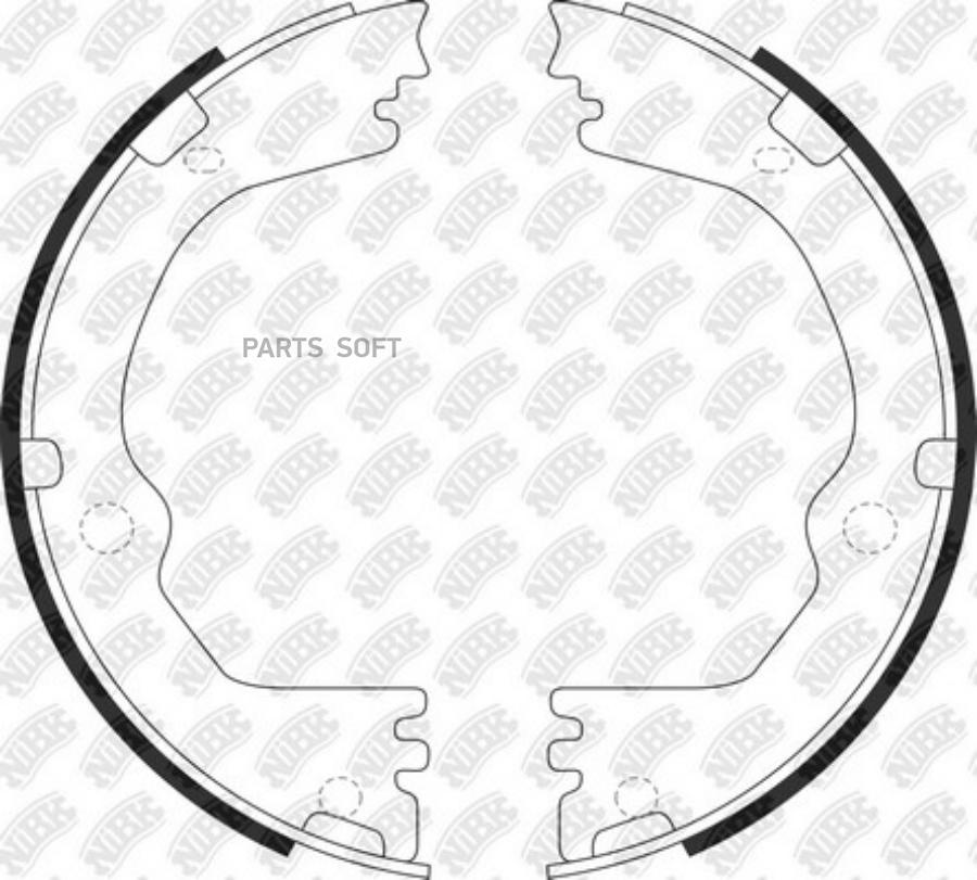 

Тормозные колодки NiBK барабанные FN0691
