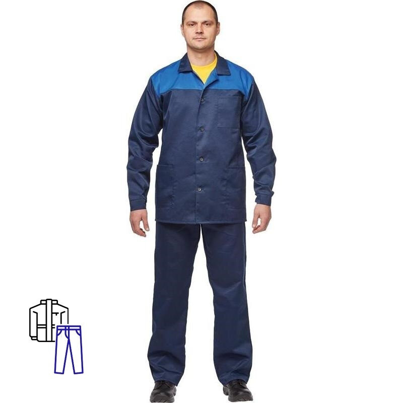 

Костюм рабочий NoBrand 702546 синий 56-58, 158-164