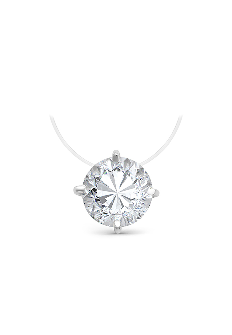 

Колье из лески/серебра 38 см Kari Jewelry с070236, фианит, с070236