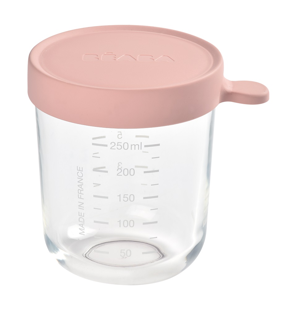 

Контейнер Beaba стеклнянный, с крышкой, 250мл PORTION VERRE OLD PINK 912653