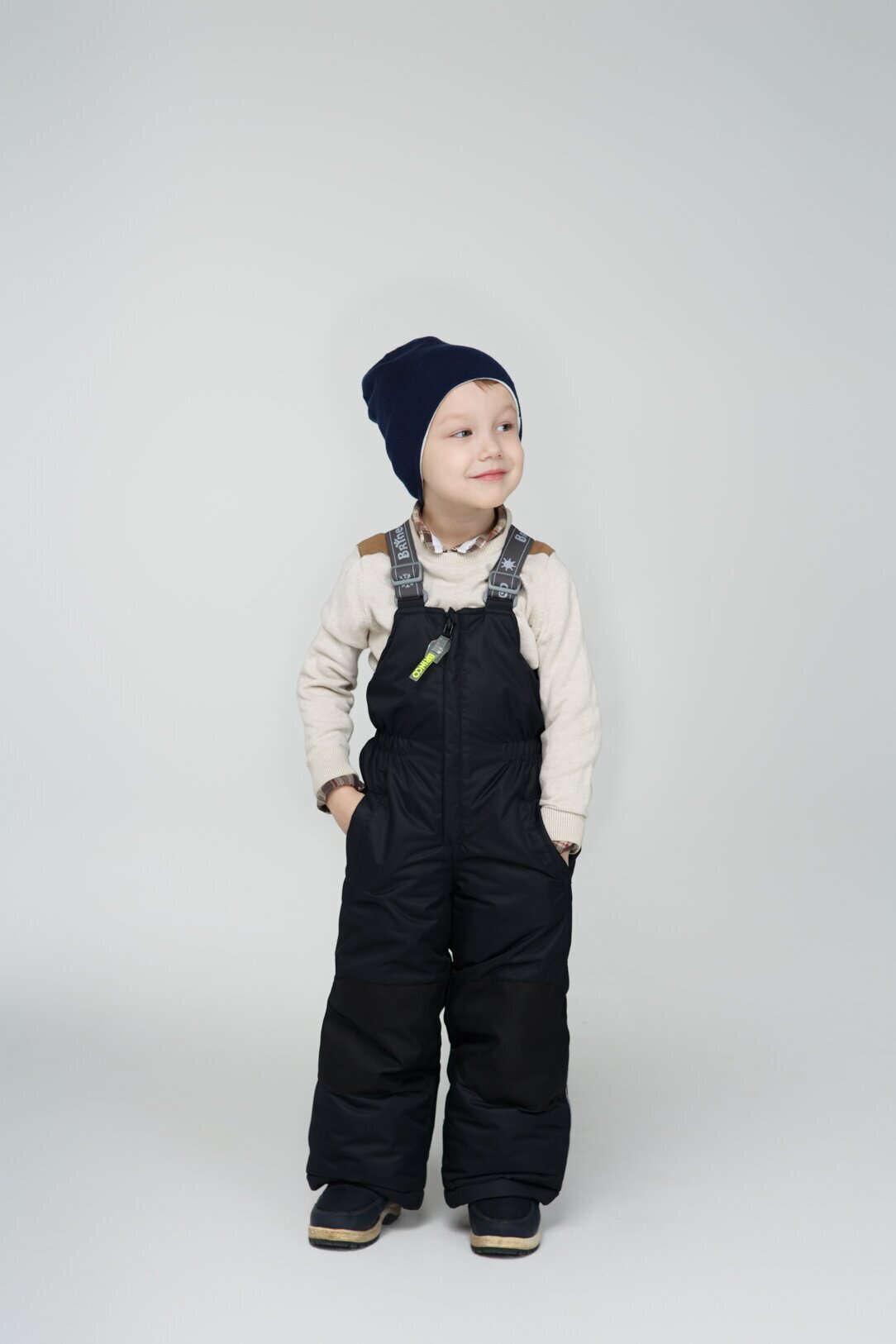 фото Полукомбинезон детский brinco fw181918, черный, 86