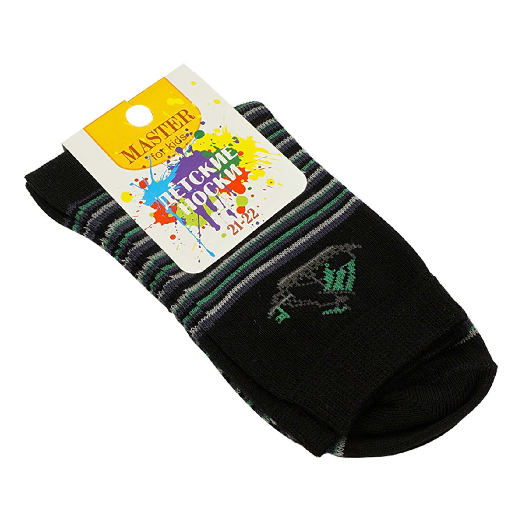 фото Носки детские master хлопок черные р 21-22 master socks