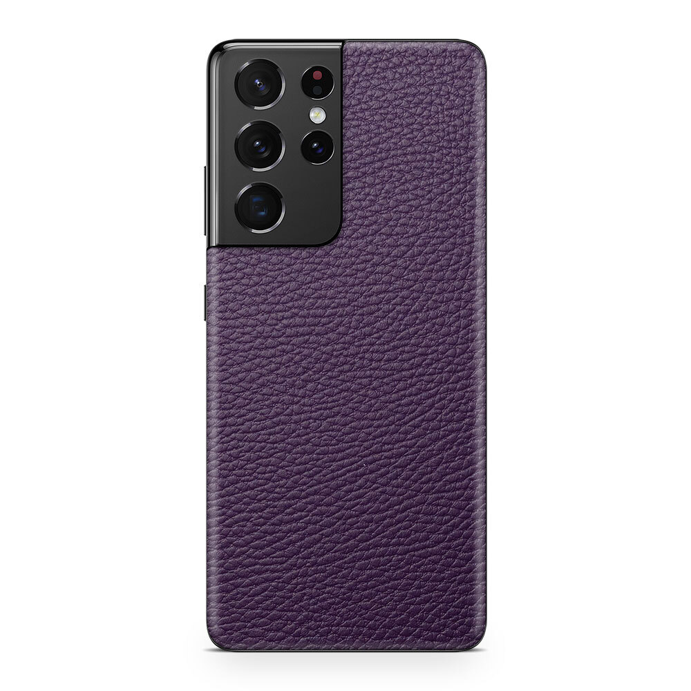 

Кожаная наклейка Classic для Samsung Galaxy S21 Ultra, Фиолетовый