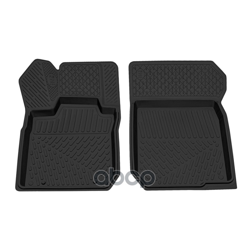 

REZKON Коврики резиновые Renault Logan 04-15 передние Rezkon 1шт