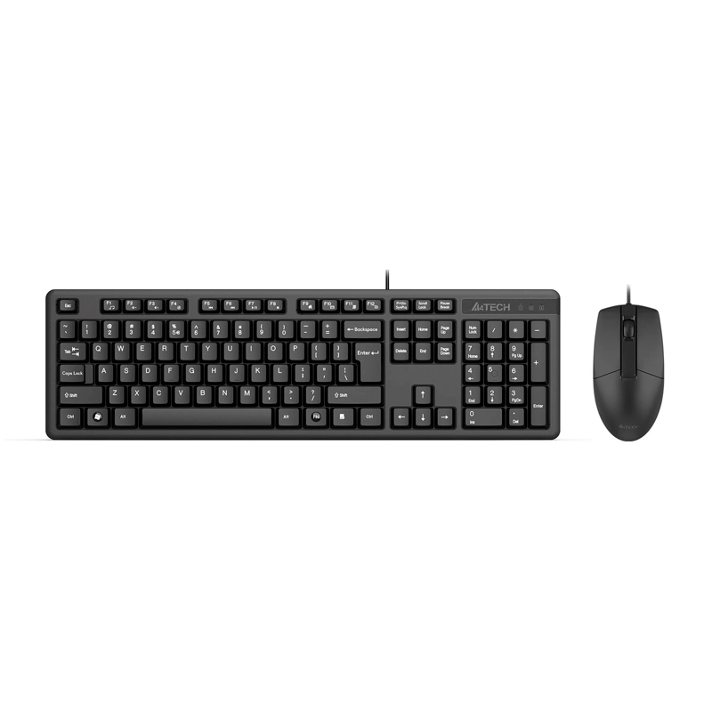 фото Комплект клавиатура и мышь a4tech kk-3330s black