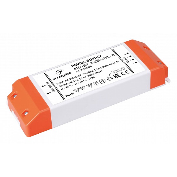 

Блок питания ARV-SP 250Вт 24В 022923(2), Белый, ARV-SP 250Вт 24В 022923(2)