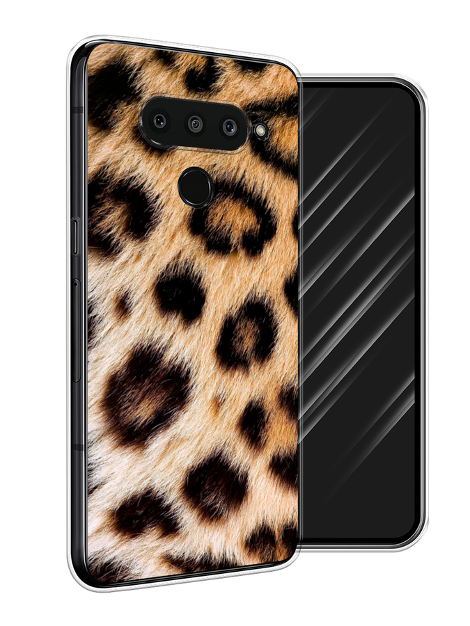 

Чехол Awog на LG V50 ThinQ "Леопардовый принт", Черный;оранжевый, 83850-3