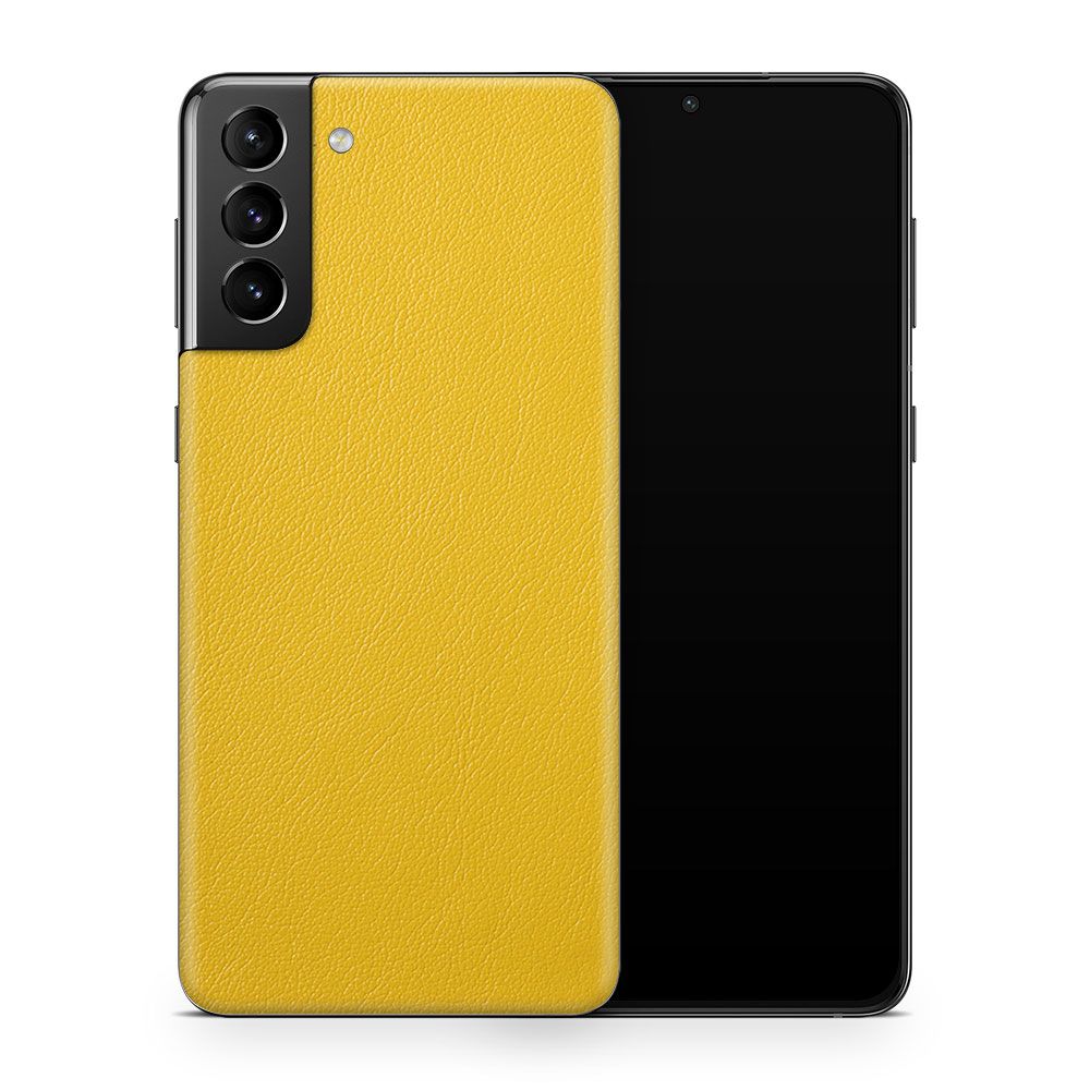 

Наклейка Glueskin с натуральной кожей ROOK для Samsung Galaxy S21 Fe, Желтый