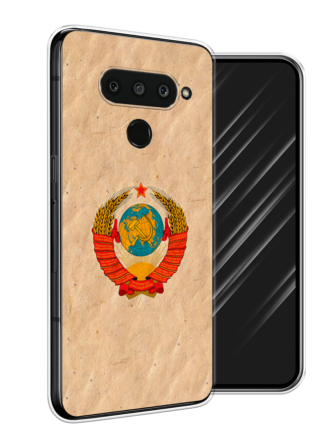 

Чехол Awog на LG V50 ThinQ "Союз пролетариев", Бежевый;красный, 83850-10