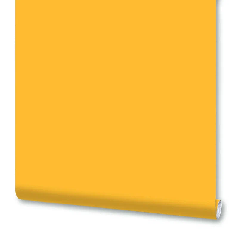 Плёнка Deluxe самоклеящаяся, 0,45x2 м, жёлтая, глянцевая, 7004В, 1 рулон эмаль jobi глянцевая жёлтая ral 1021 аэрозоль 31824 520 мл