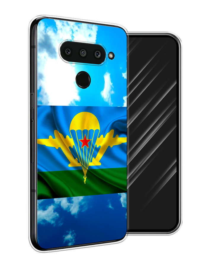 

Чехол Awog на LG V50 ThinQ "ВДВ флаг в небесах", Синий;зеленый;желтый, 83850-5