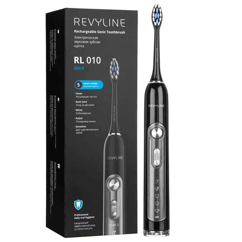 

Электрическая зубная щетка Revyline RL 010 черный, RL 010