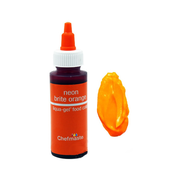 

Краска Оранжевый неон гелевая Neon Brite Orange Liqua-Gel Chefmaster, 65 гр.
