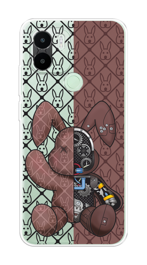

Чехол на Xiaomi Redmi A1+/Redmi A2+/Poco C51/C50 "Киборг-заяц шоколадный", Коричневый;черный;прозрачный, 319350-1