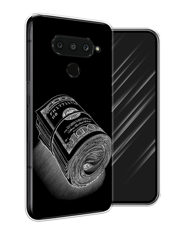 

Чехол Awog на LG V50 ThinQ "Кубышка денег", Черный;серебристый, 83850-5