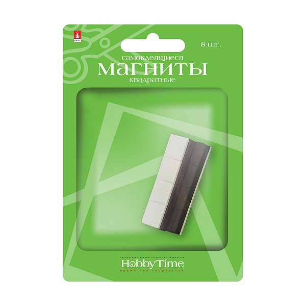 

Магниты квадратные. 8 ШТ., 12,7 х 12,7 х 5ММ, С КЛЕЕВЫМ СЛОЕМ, Черный, 2-492