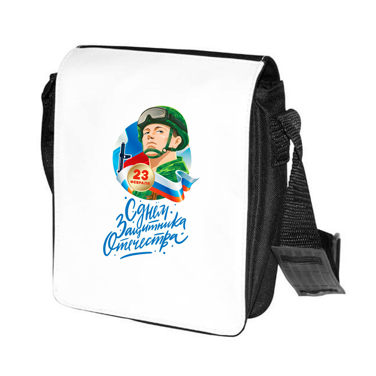 

Сумка унисекс CoolPodarok CN04801 черно-белый, Черный;белый, CN04801