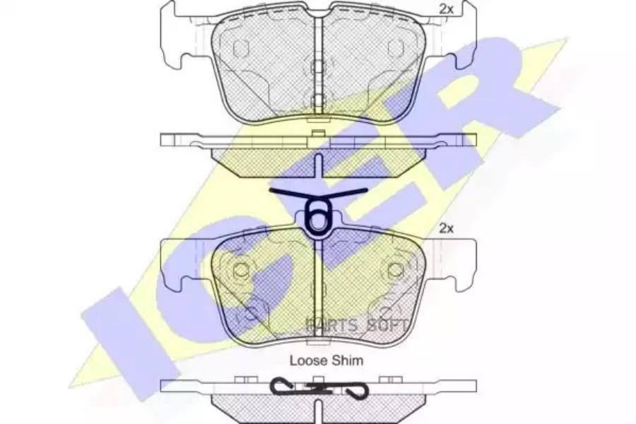 

Тормозные колодки Icer 182198