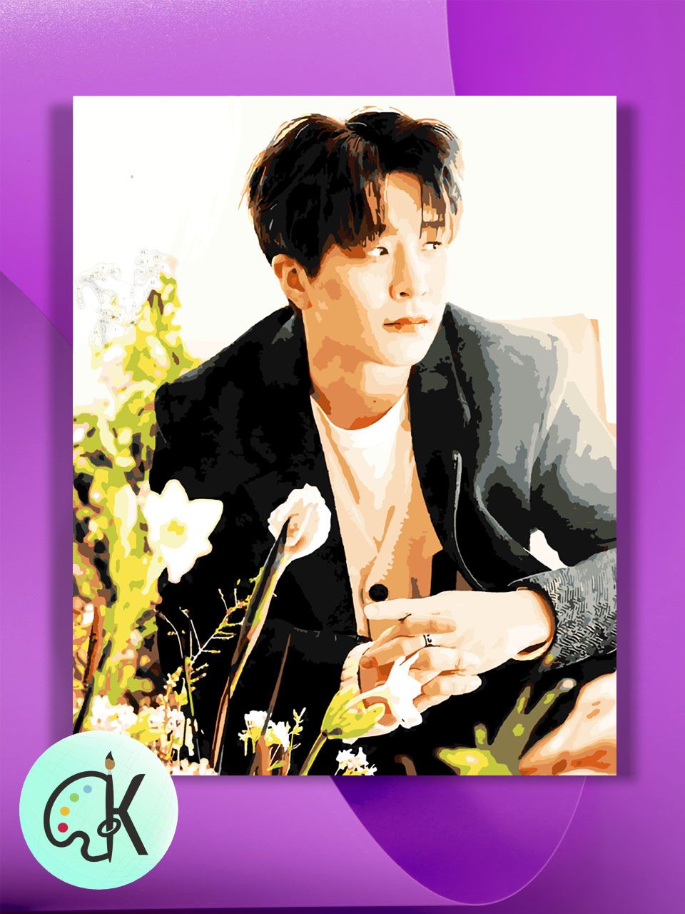 

Картина по номерам на холсте Культура Цвета GOT7 Youngjae Flowers, 40 х 50 см, GOT7 Youngjae Flowers