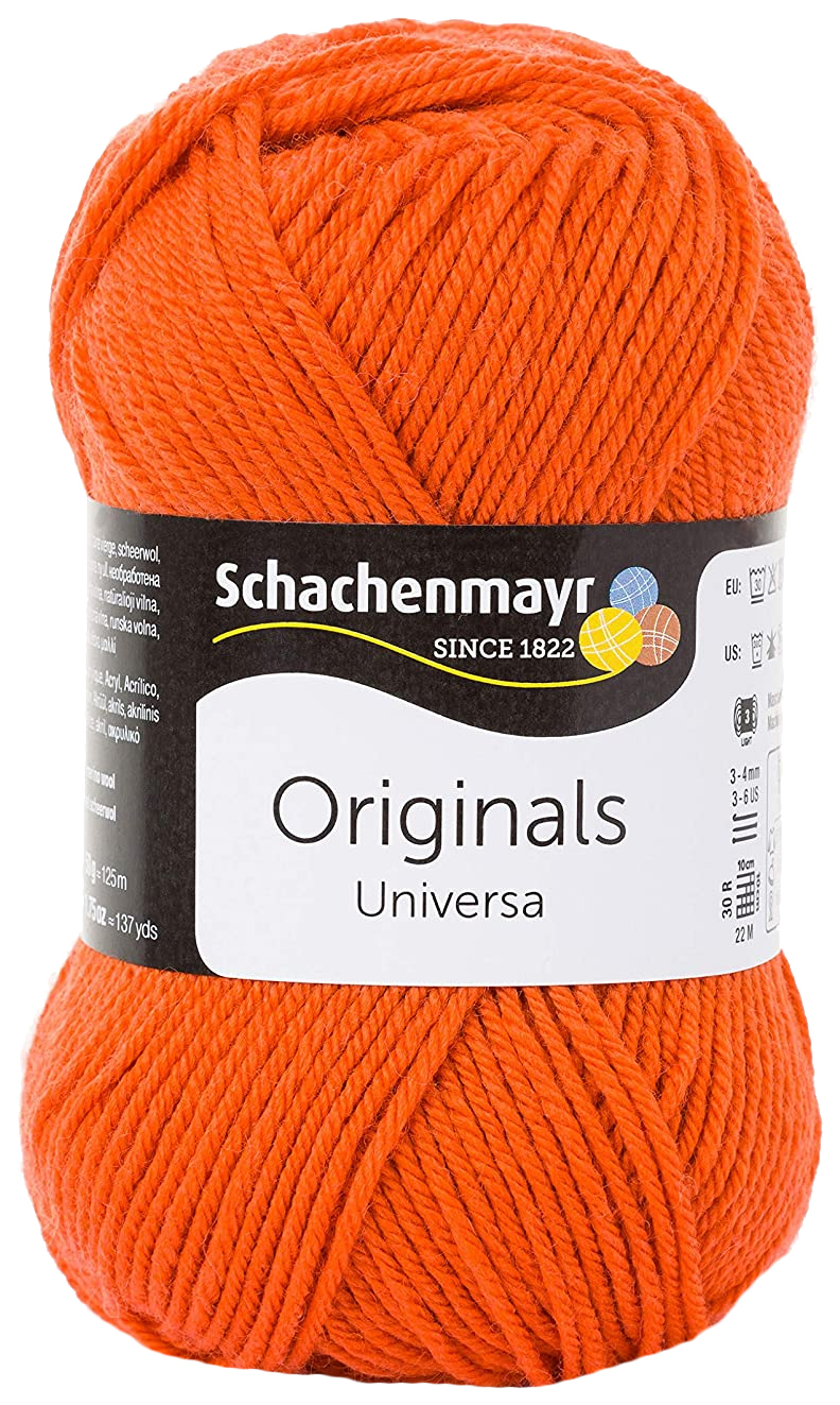 

Пряжа Schachenmayr 9801875 Universa Originals (00139, orangerot), Оранжевый, Universa