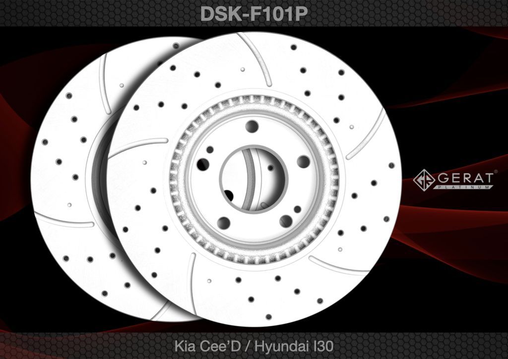 

Тормозной диск Gerat DSK-F101P (передний) Platinum 2шт.