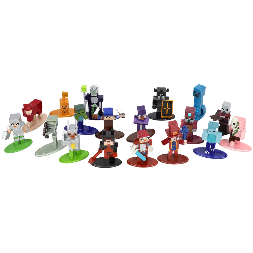 Набор Фигурок Jada Toys Nano Metalfigs Minecraft Badger Wave 7 18 Pack 33424