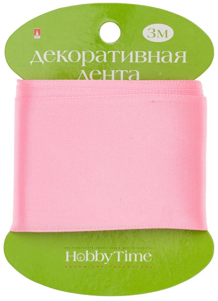 

ЛЕНТА ДЕКОРАТИВНАЯ АТЛАСНАЯ, ШИРИНА 50 ММ., ДЛИНА 3 М., РОЗОВАЯ, Арт. 2-617/13, Розовый, 2-617/13