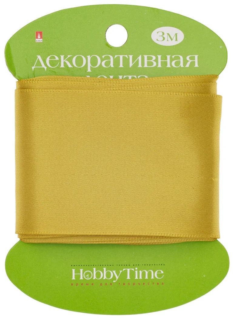 

ЛЕНТА ДЕКОРАТИВНАЯ АТЛАСНАЯ, ШИРИНА 50 ММ., ДЛИНА 3 М., ЗОЛОТО, Арт. 2-617/21, Золотистый, 2-617/21