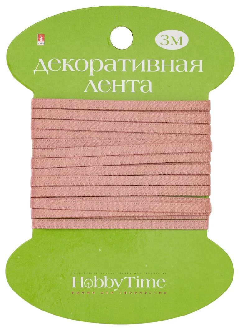 

ЛЕНТА ДЕКОРАТИВНАЯ АТЛАСНАЯ, ШИРИНА 3 ММ., ДЛИНА 3 М., ПЕПЕЛЬНО-РОЗОВАЯ, Арт. 2-613/17, Розовый, 2-613/17