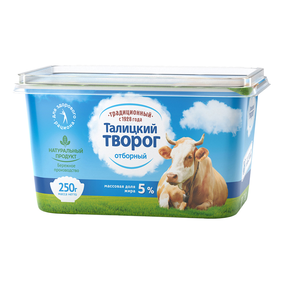 

Творог Талицкий 5% бзмж 250 г