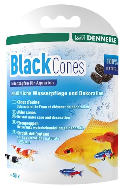 фото Ольховые сережки dennerle blackcones erlenzapfen для аквариума 50шт