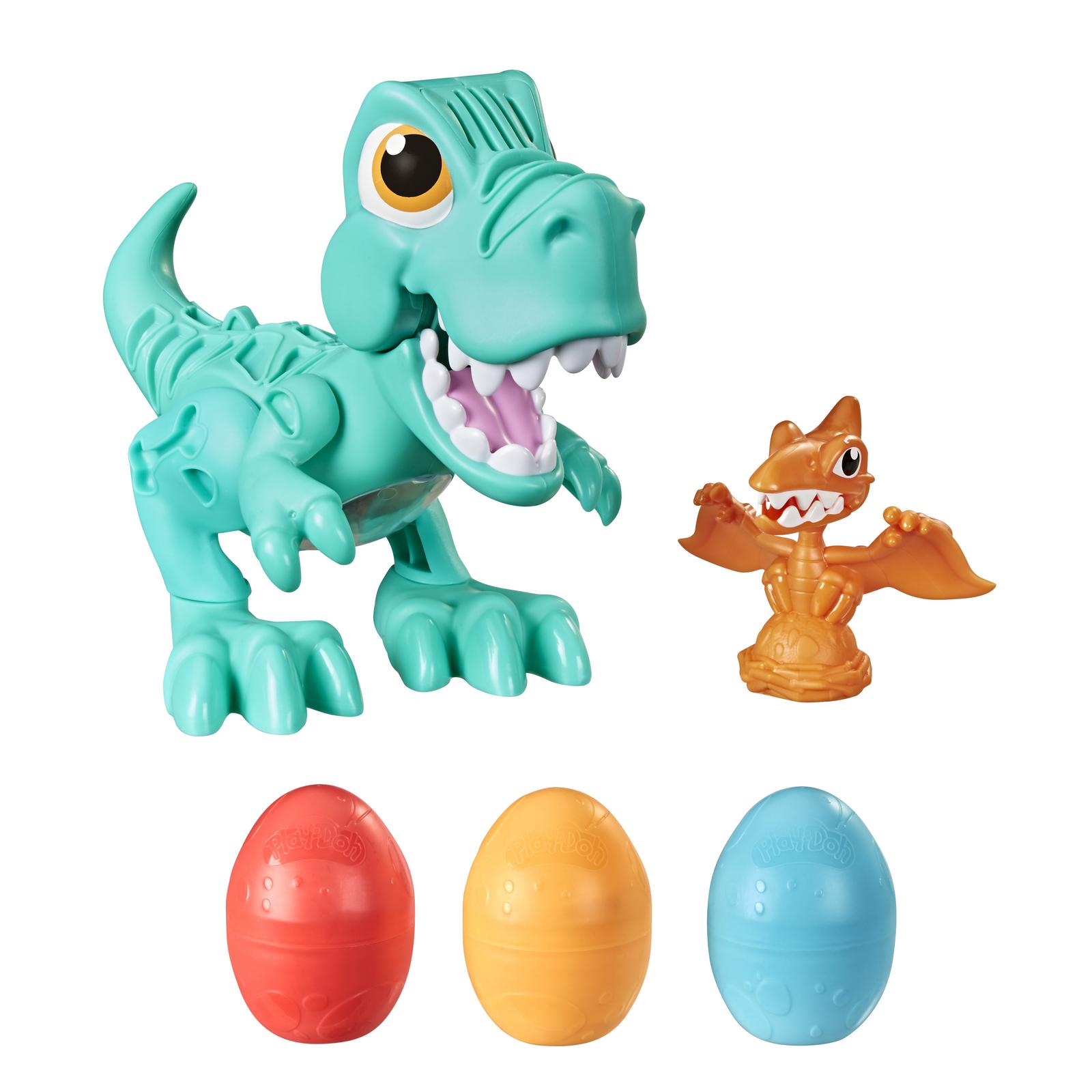 

Набор для лепки Hasbro Play-Doh Голодный Ти-Рекс 3 цвета, Разноцветный
